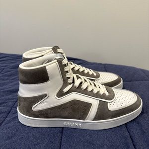 Perfect condition. Never worn Celine Z suede and leather high top sneaker. EU42